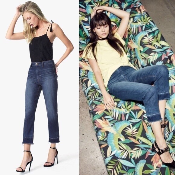 Joe's Jeans Denim - Joe's Women's The Jane High Rise‎ Straight Crop Denim Blue Jeans Size 27